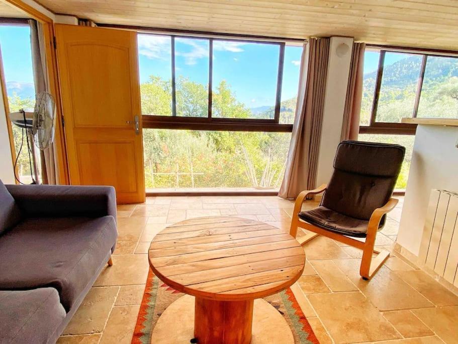 Bas De Villa Au Milieu Des Oliviers. Chateauneuf-Villevieille Екстер'єр фото