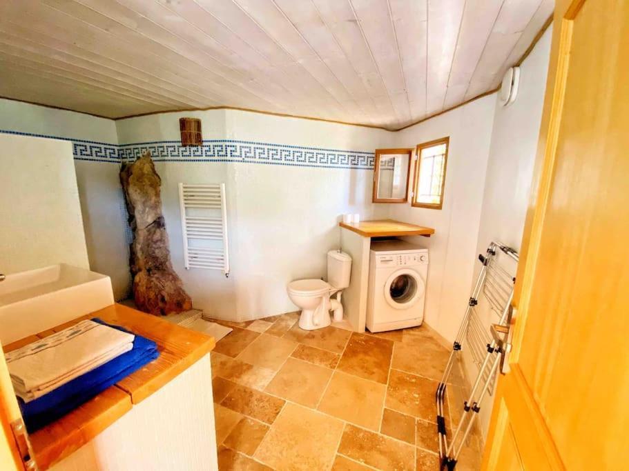 Bas De Villa Au Milieu Des Oliviers. Chateauneuf-Villevieille Екстер'єр фото