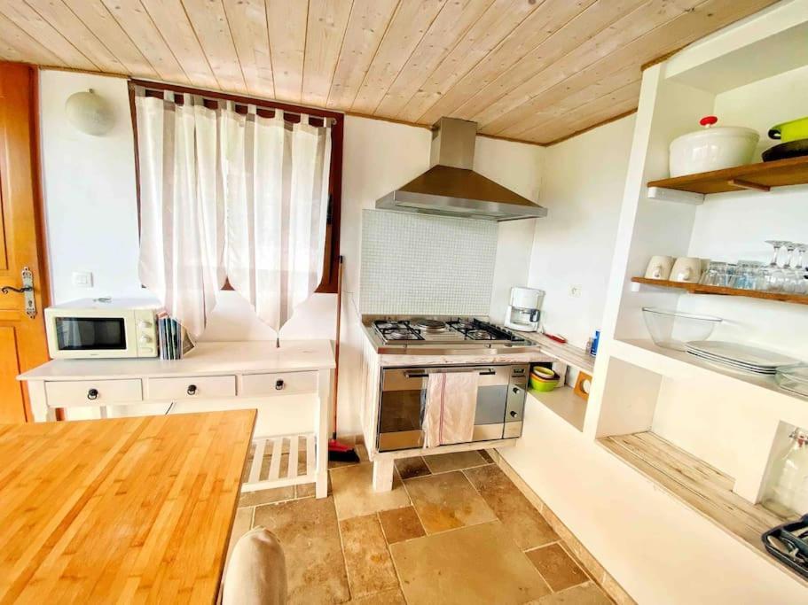 Bas De Villa Au Milieu Des Oliviers. Chateauneuf-Villevieille Екстер'єр фото