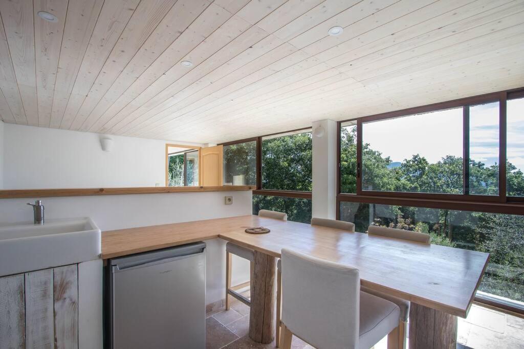 Bas De Villa Au Milieu Des Oliviers. Chateauneuf-Villevieille Екстер'єр фото