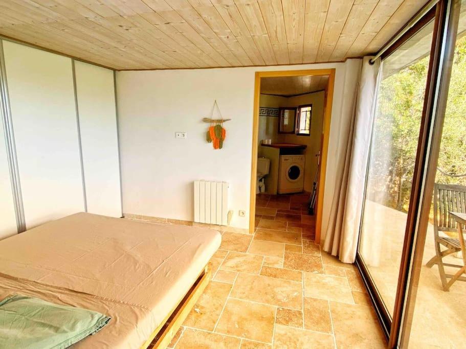 Bas De Villa Au Milieu Des Oliviers. Chateauneuf-Villevieille Екстер'єр фото
