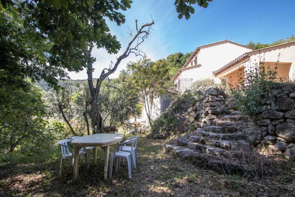 Bas De Villa Au Milieu Des Oliviers. Chateauneuf-Villevieille Екстер'єр фото